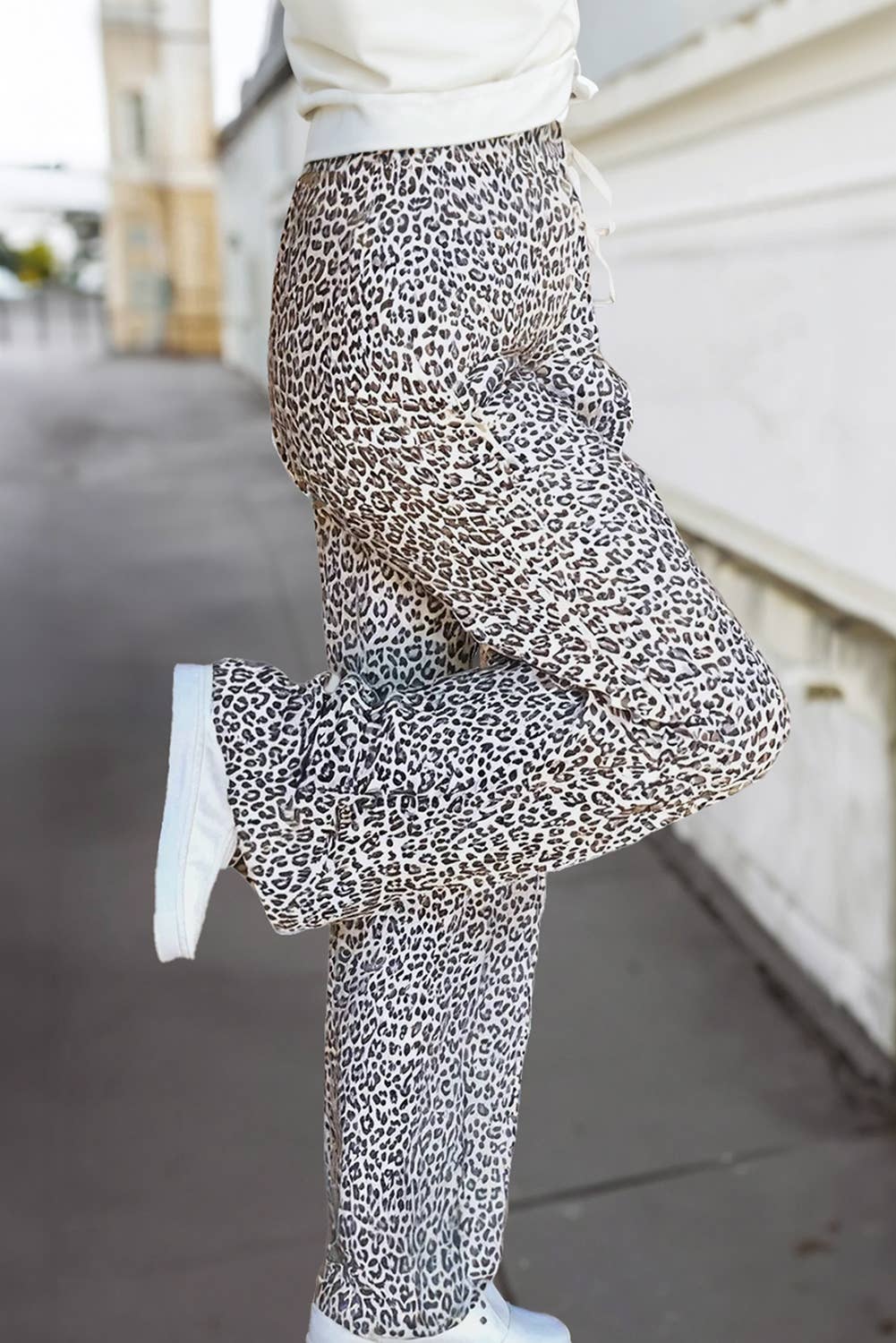 Leopard Wide Leg Pants