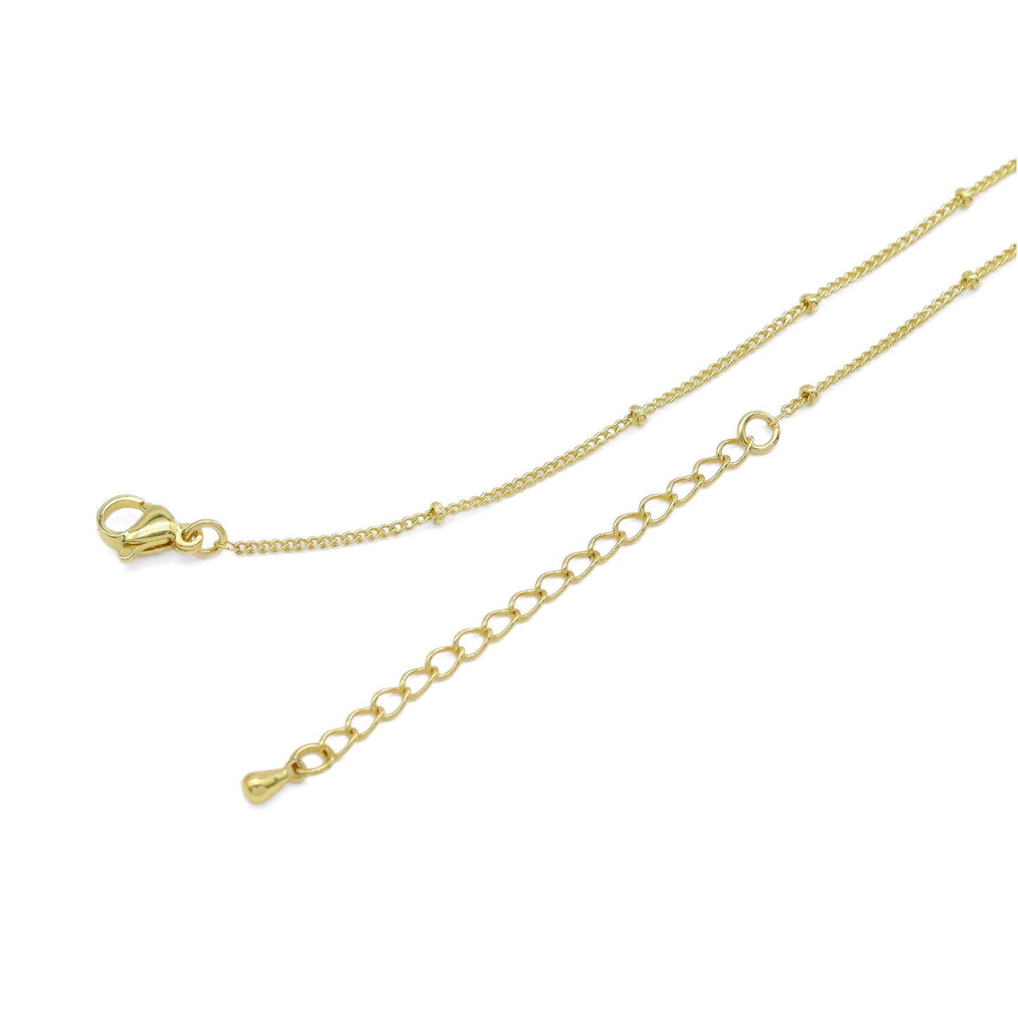 Ballon Bubble Initial Letter Charm Necklace