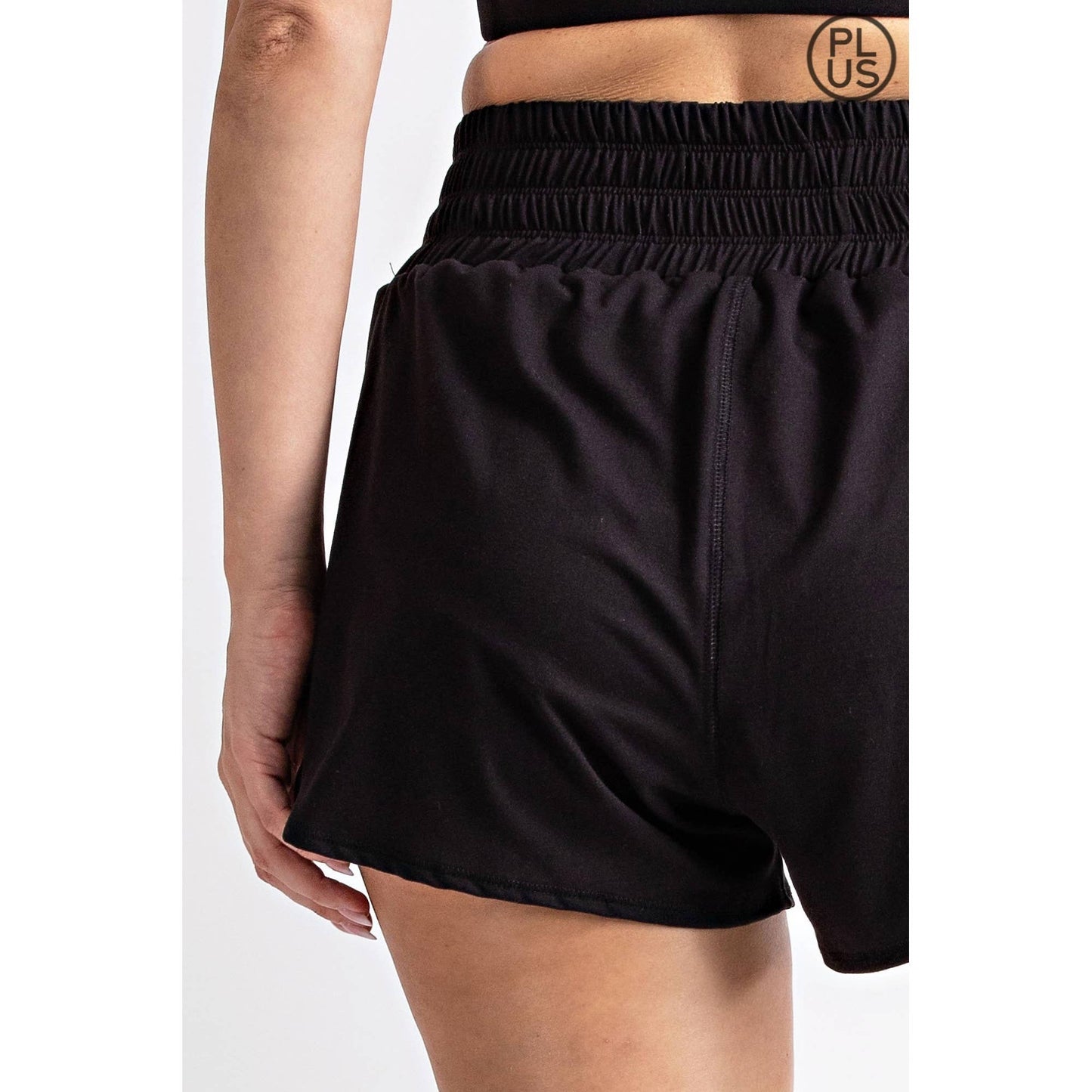 PLUS SIZE BUTTER SHORTS