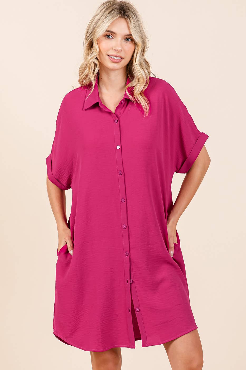 AIRFLOW MINI SHIRT DRESS