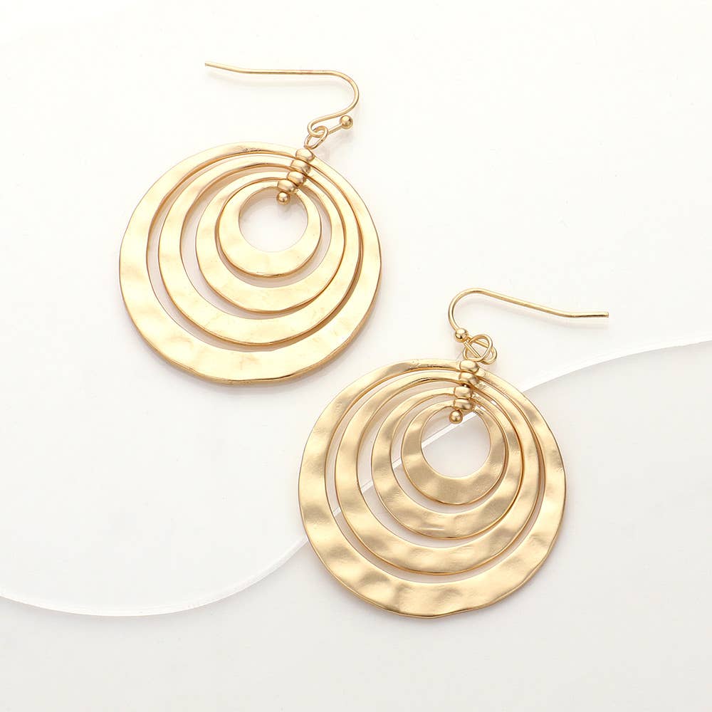 Hammered Metal Earrings