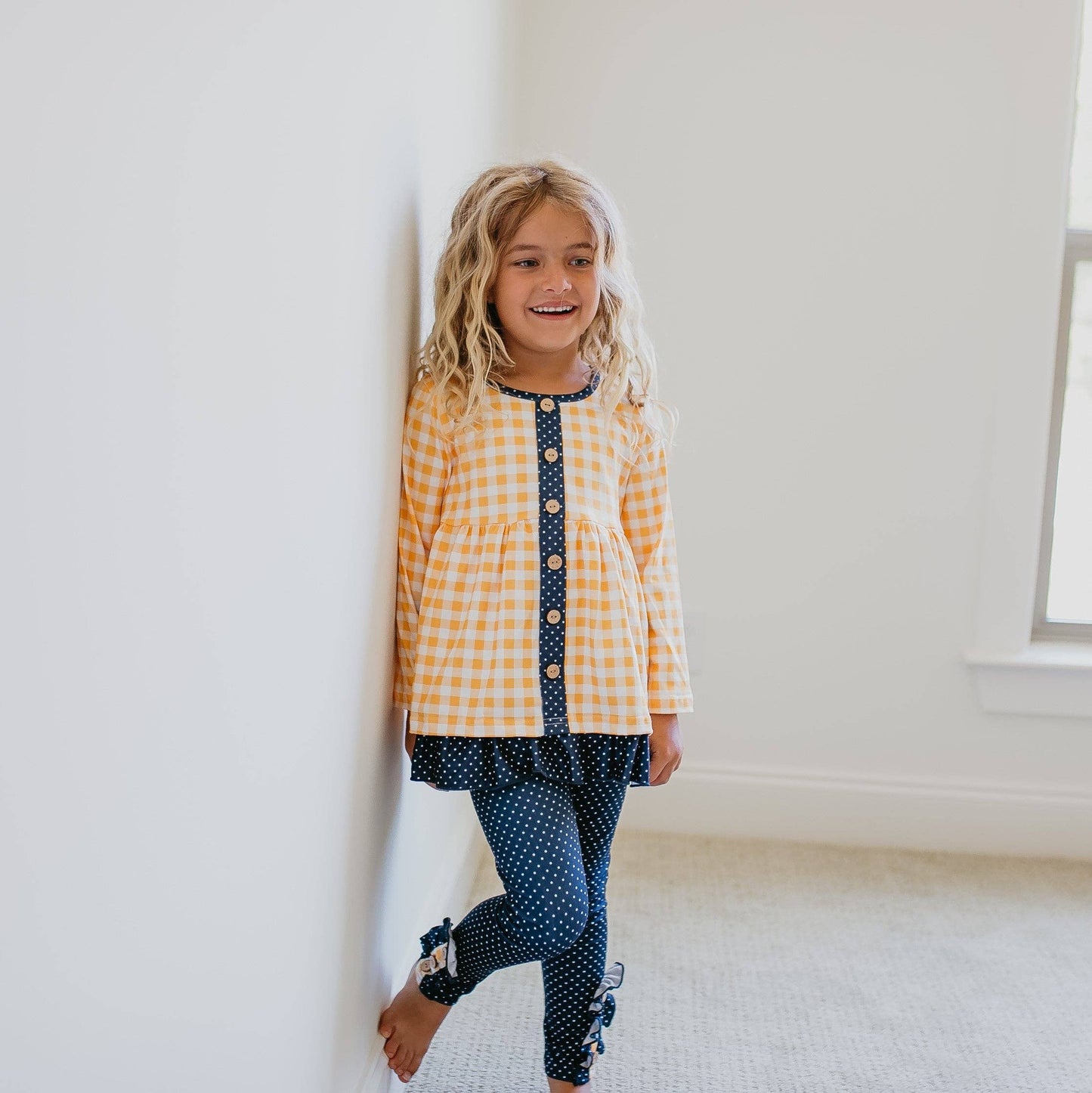 Kids Navy & Mustard Set