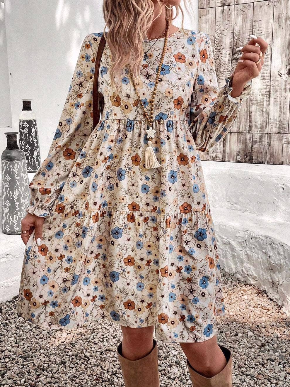 Floral babydoll dress