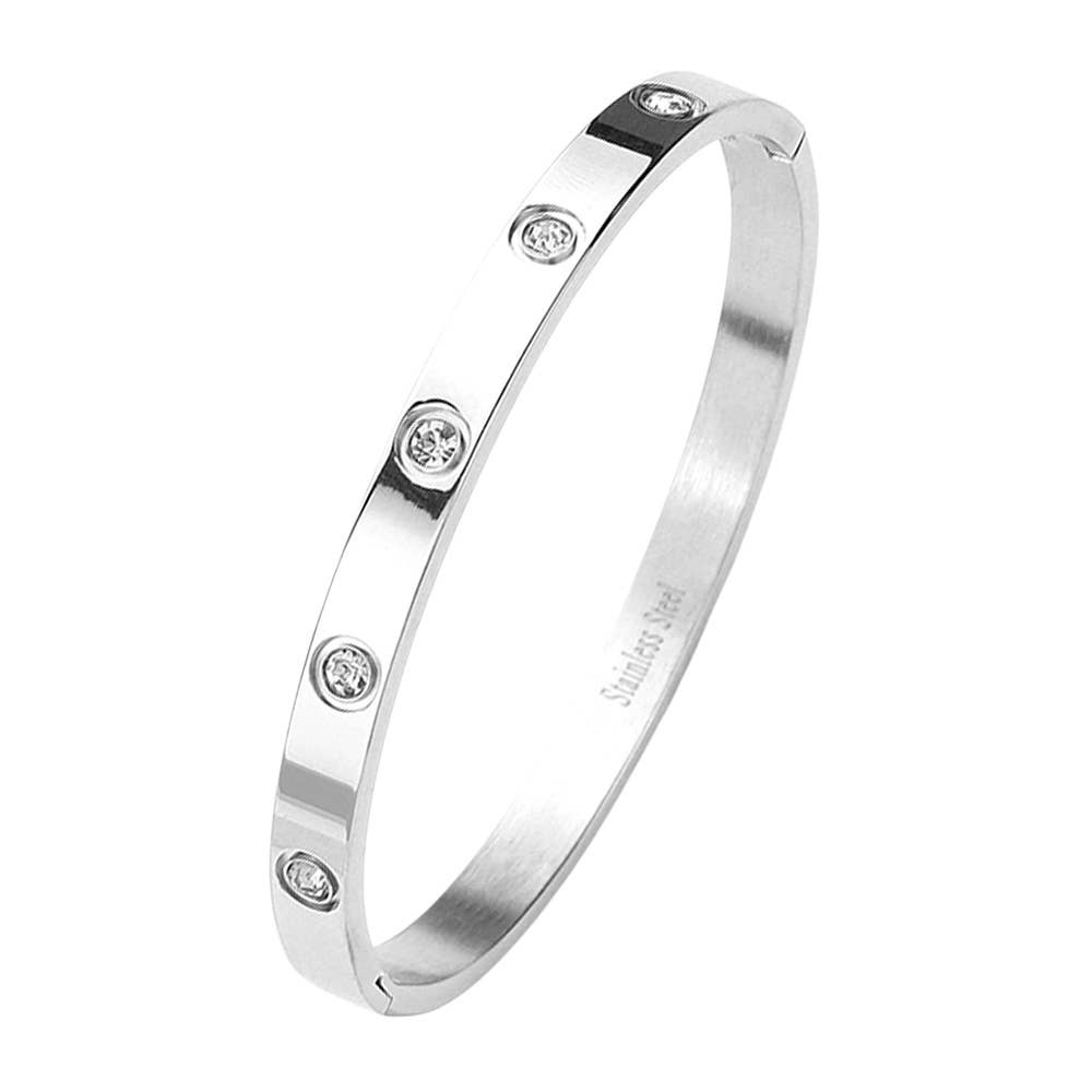 Steel Bangle Bracelet