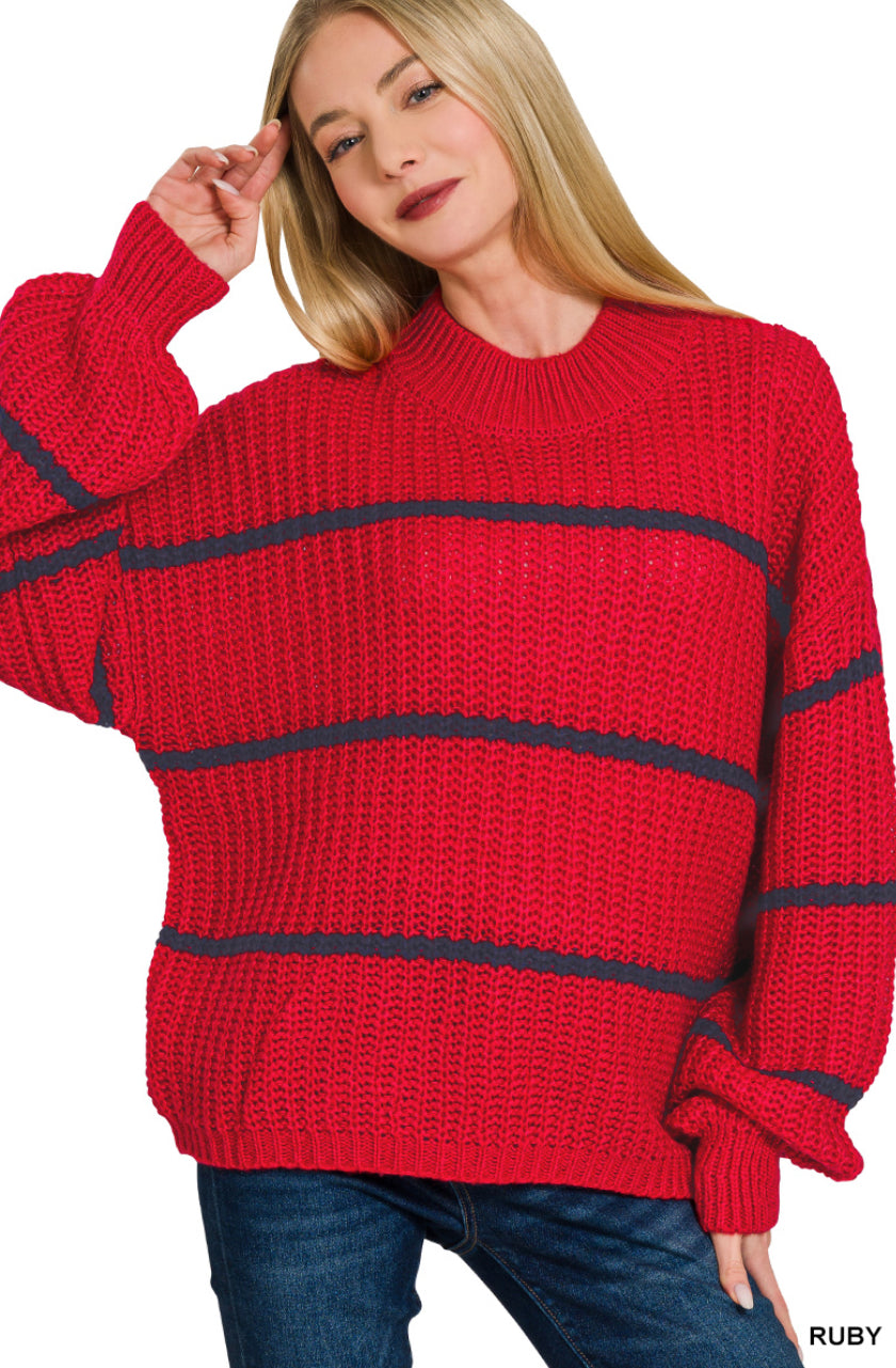 Oversize Striped Sweater
