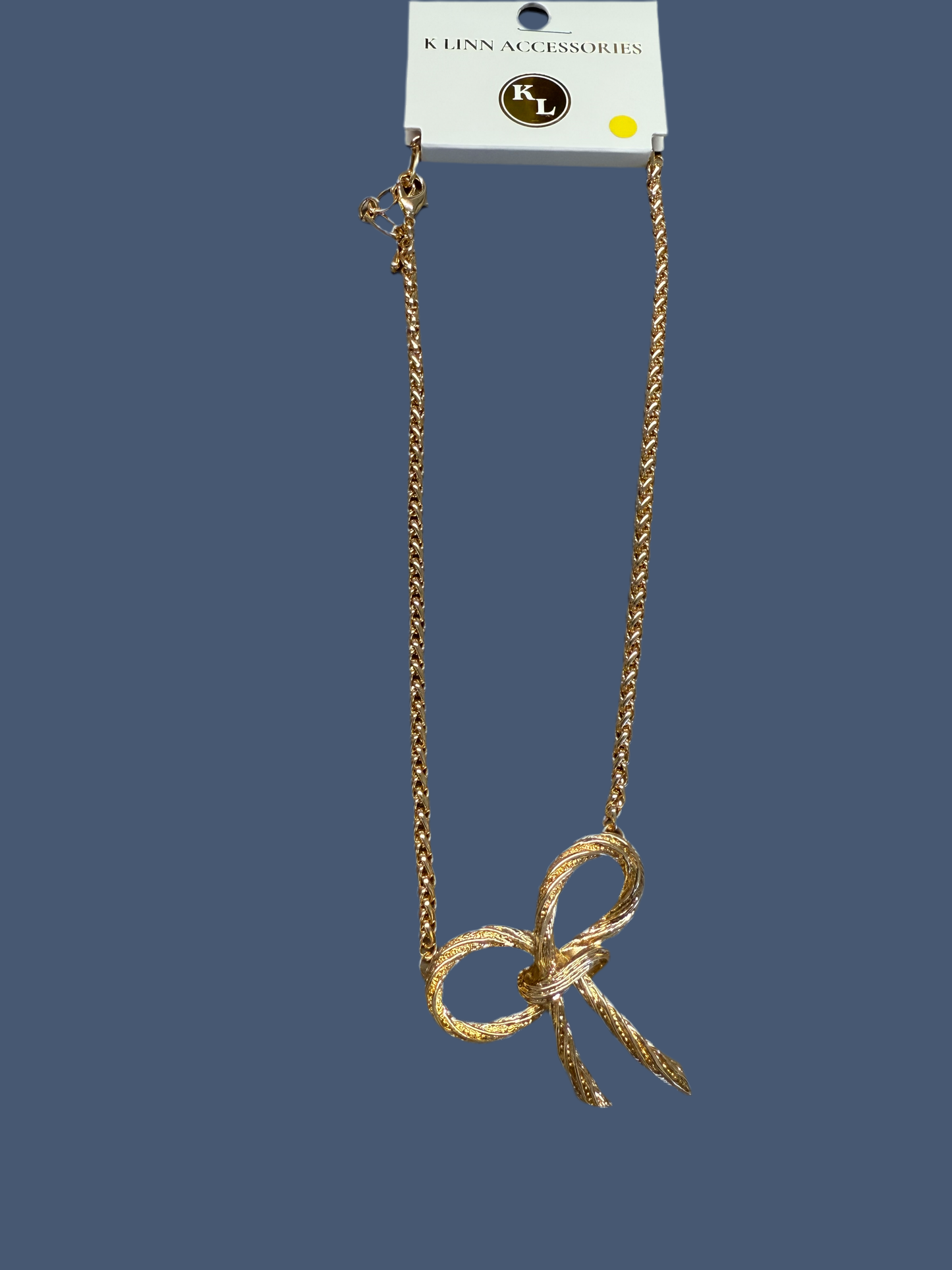 Golden Grace Bow Necklace