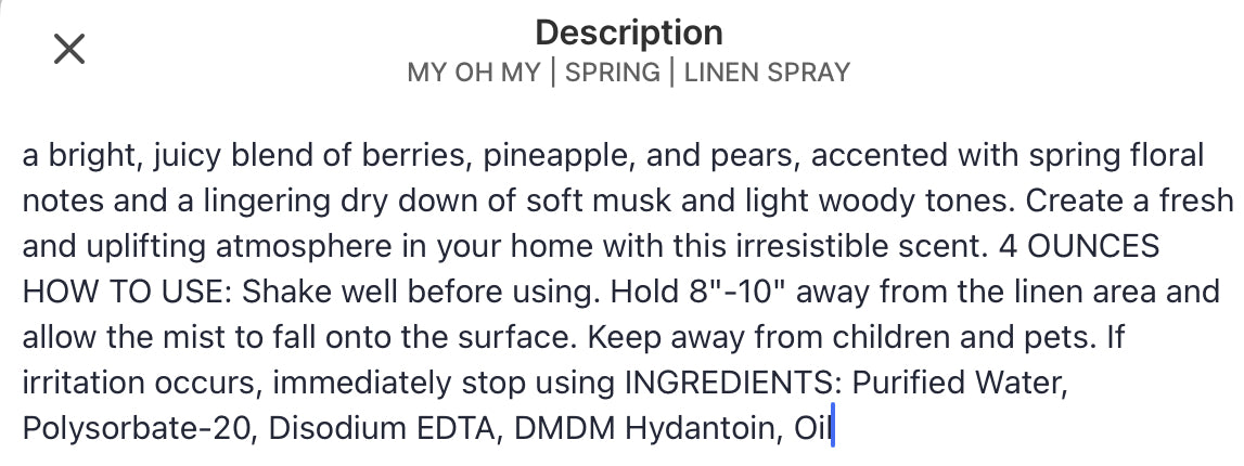 LINEN SPRAY | EVERYDAY