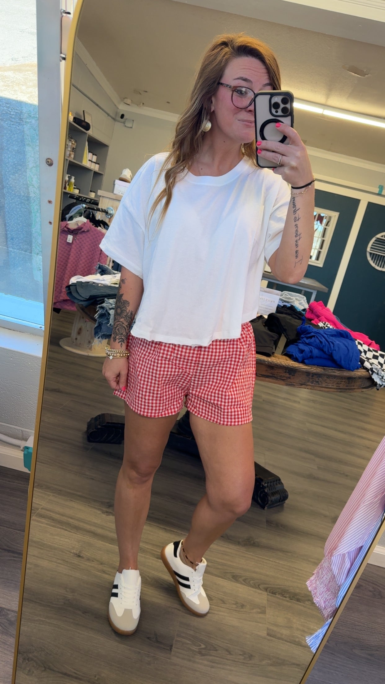 Gingham Boxer Shorts