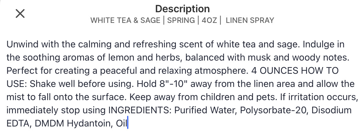 LINEN SPRAY | EVERYDAY