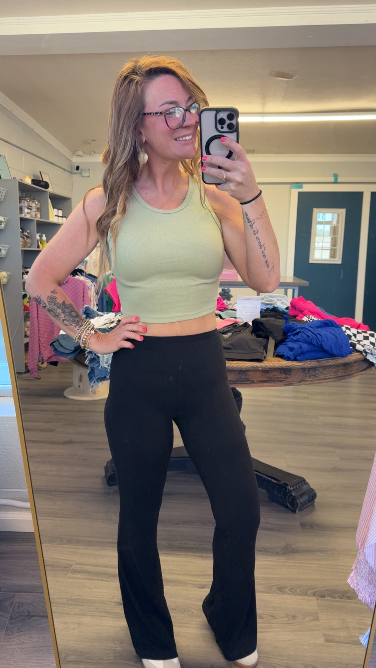 High Waist Flare Leggings