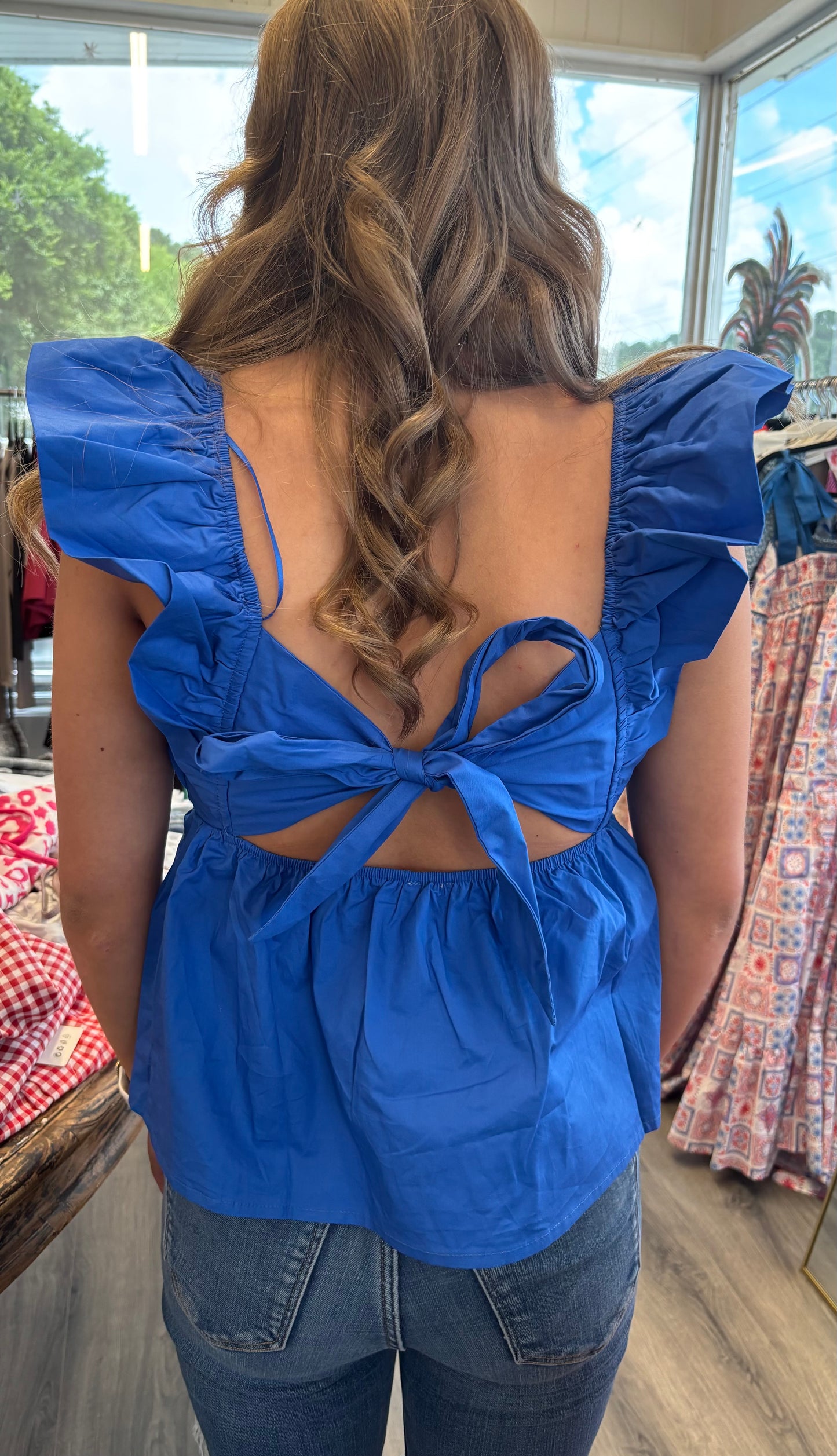 “Tilly”- Tie Back Top