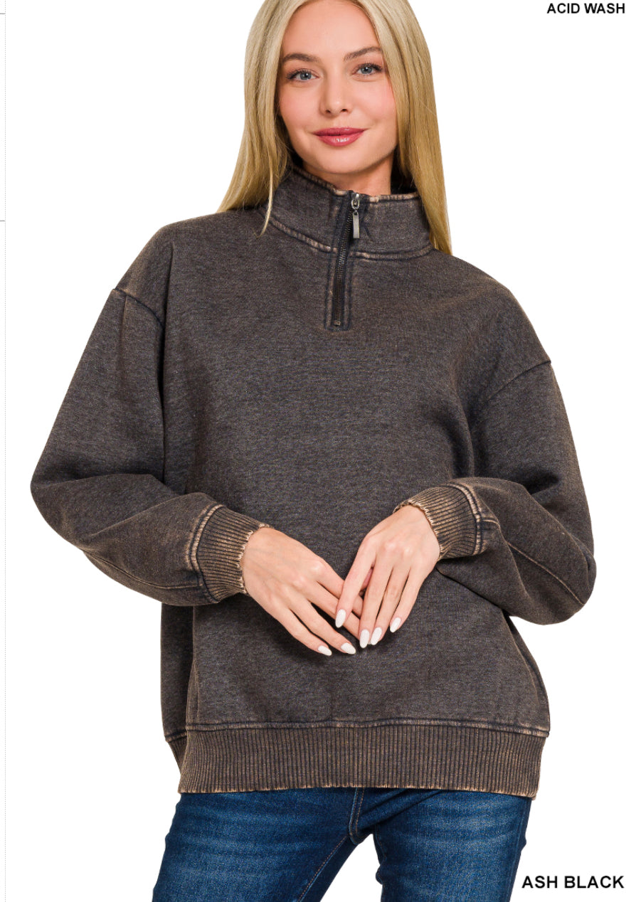 Acid Wash Pullover