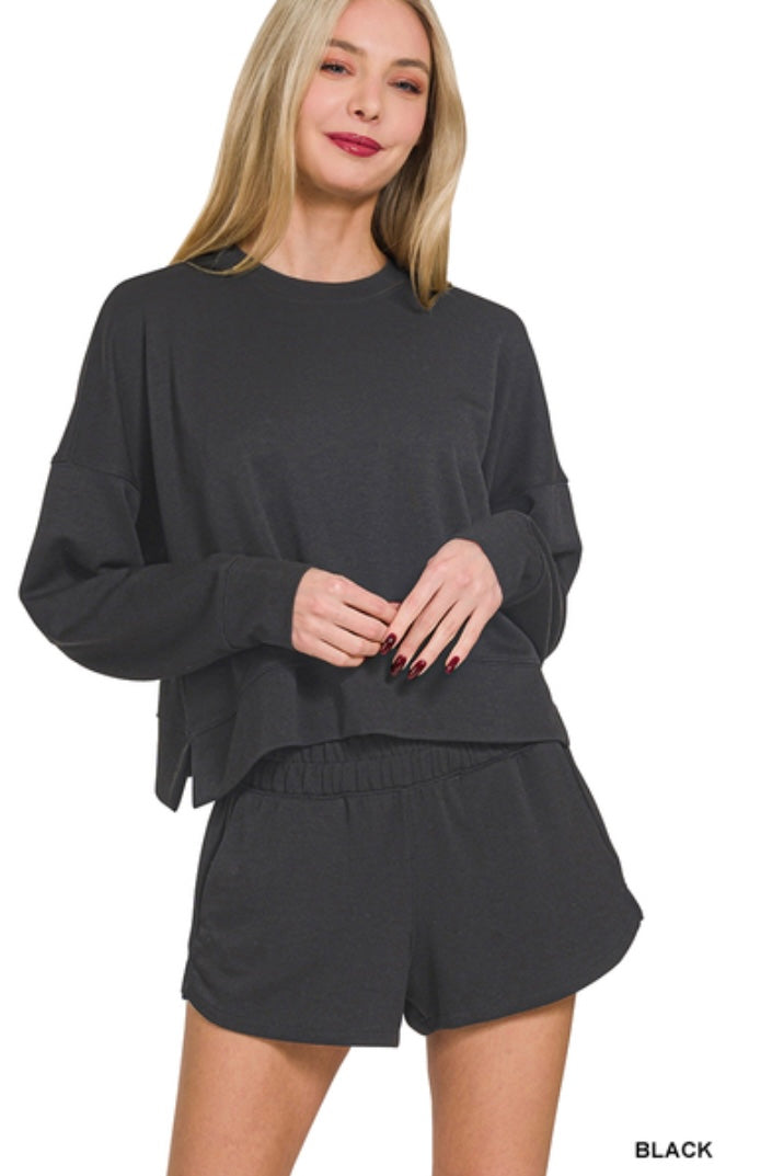 SCUBA LONG SLEEVE & SHORTS SET