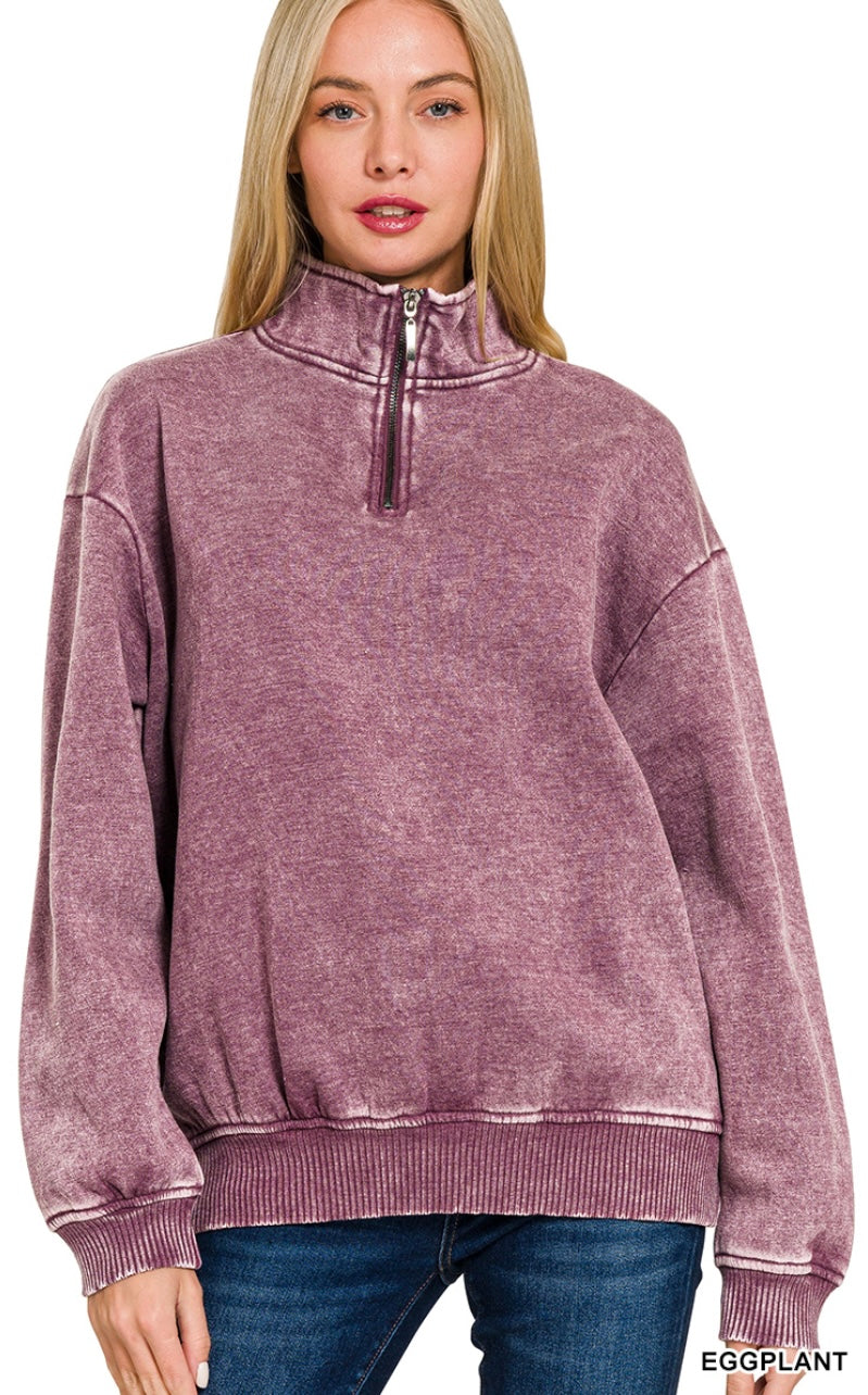 Acid Wash Pullover