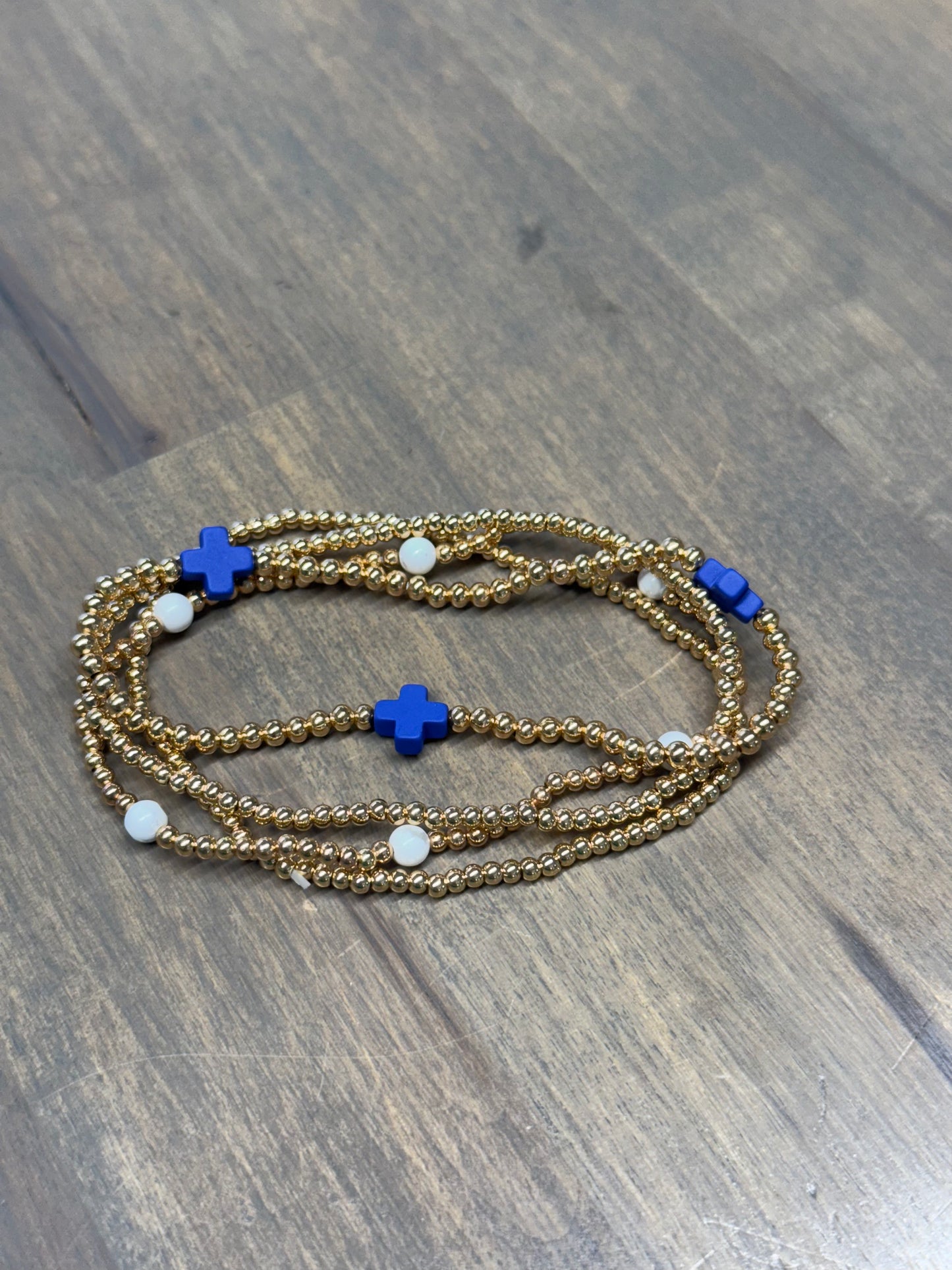 Stacked Cross Bracelets