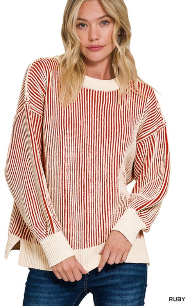 Grace Two Tone Sweater