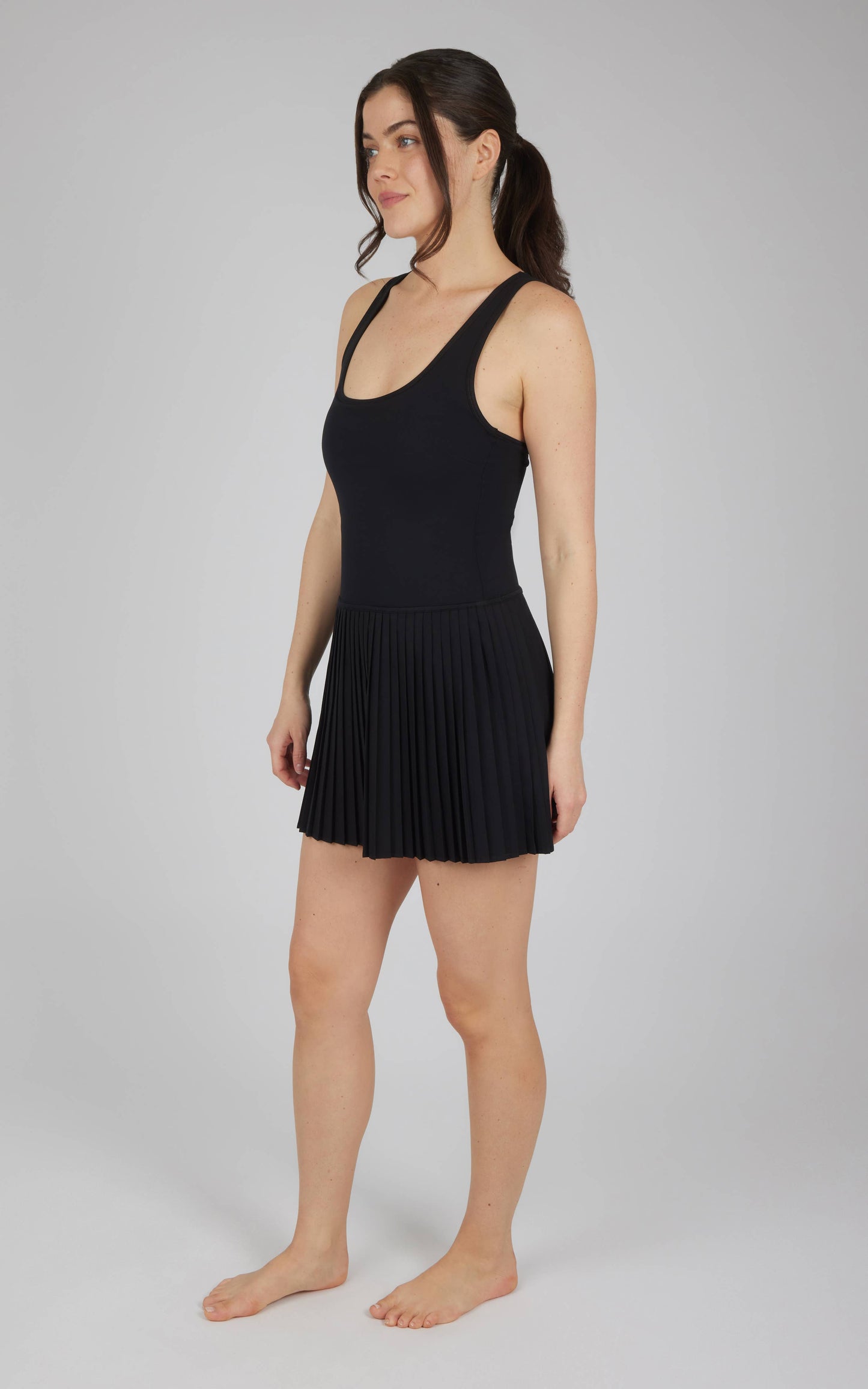 Racer Back Mini Pleated Tennis Dress