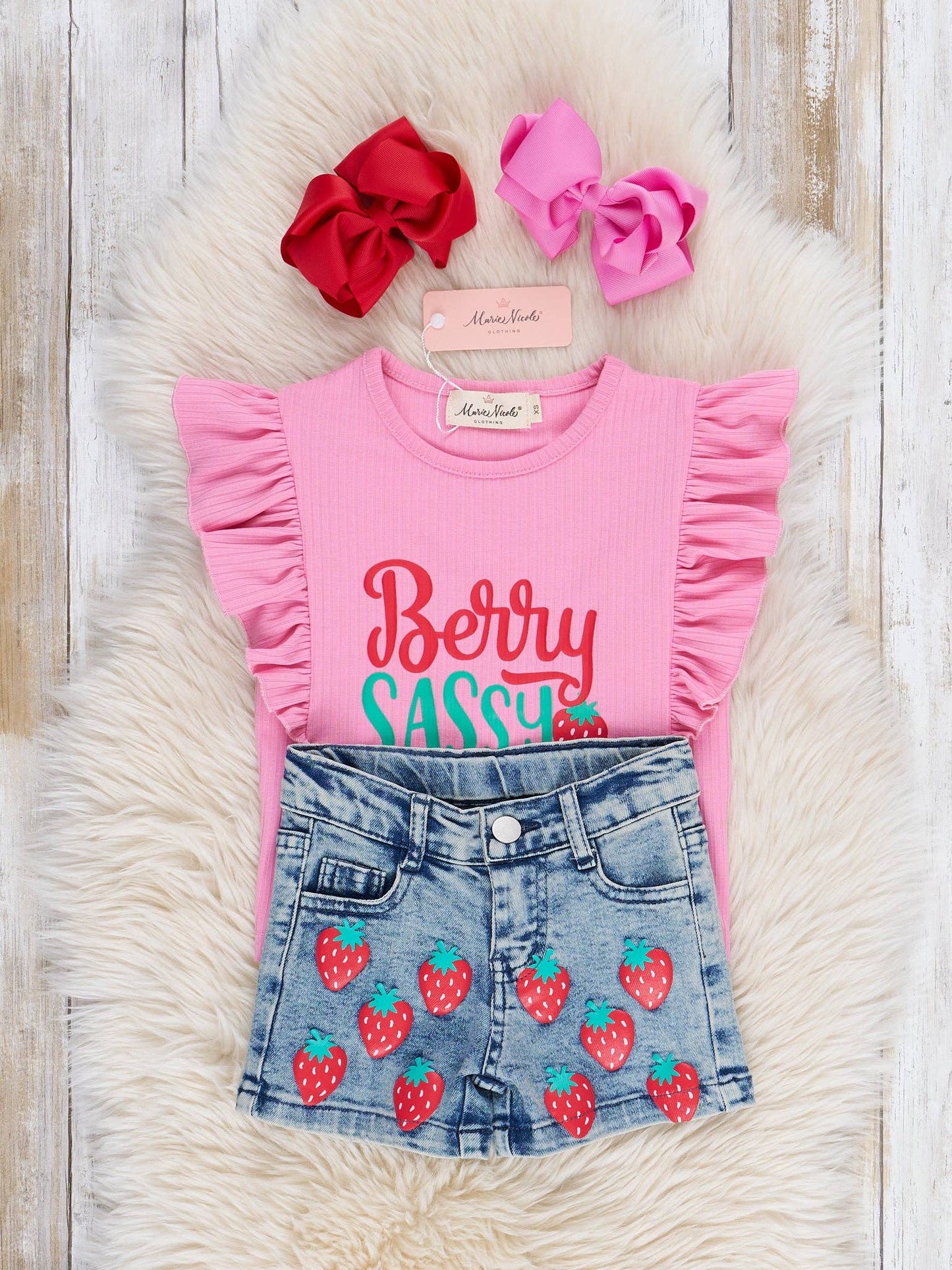 Berry Sassy Denim Outfit