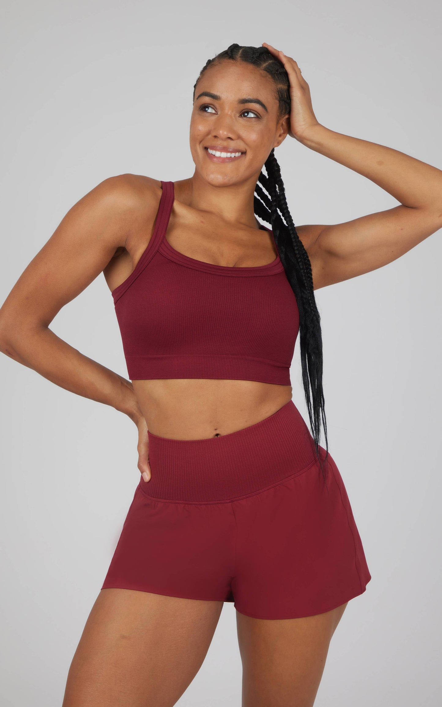 SET - Women's Rib Sport Bra and Short