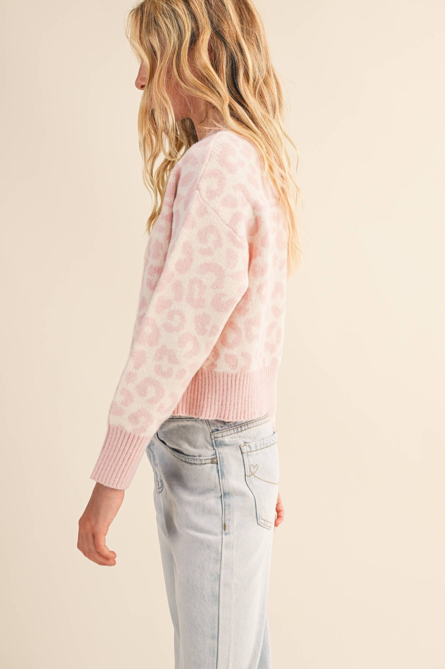 Girls Leopard Sweater