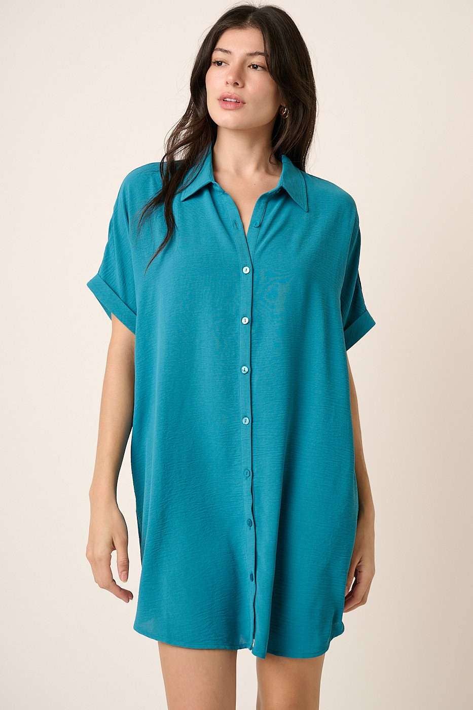 AIRFLOW MINI SHIRT DRESS
