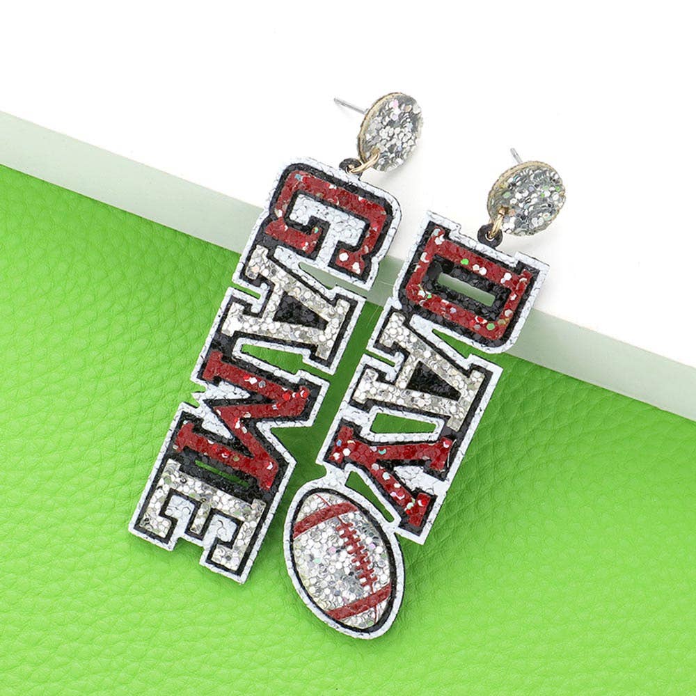 Game Day Football Dangle Earrings