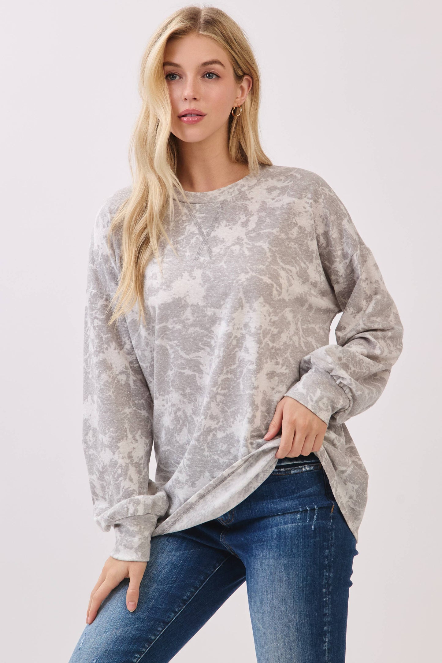 Marble Wash Crewneck