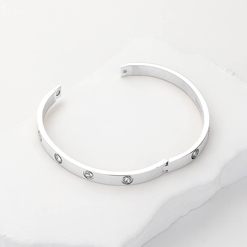 Steel Bangle Bracelet