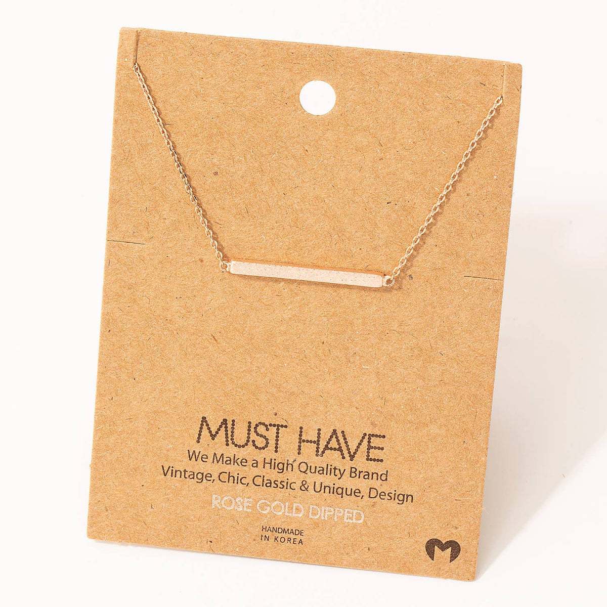 Thin Bar Pendant Necklace