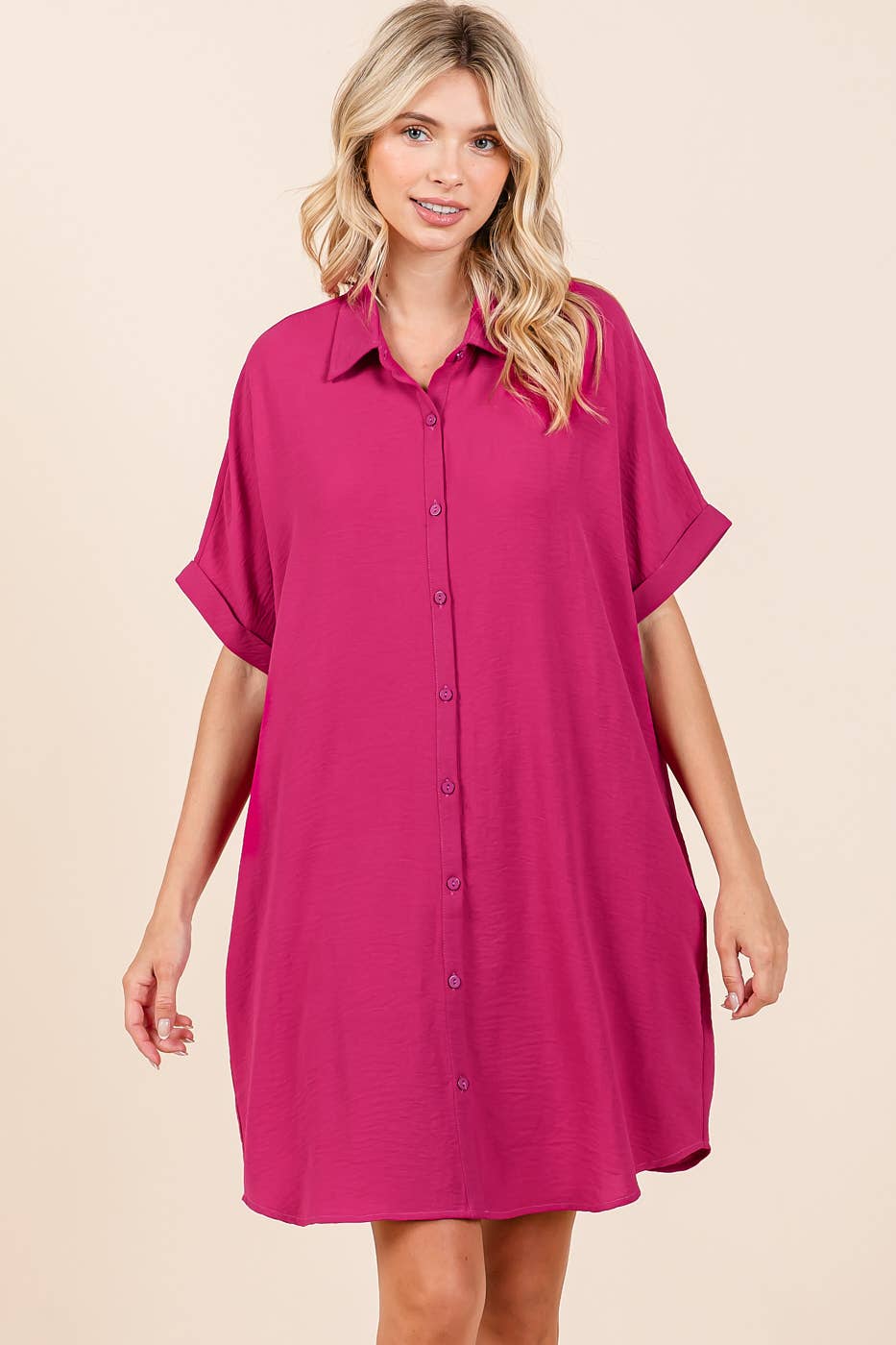 AIRFLOW MINI SHIRT DRESS