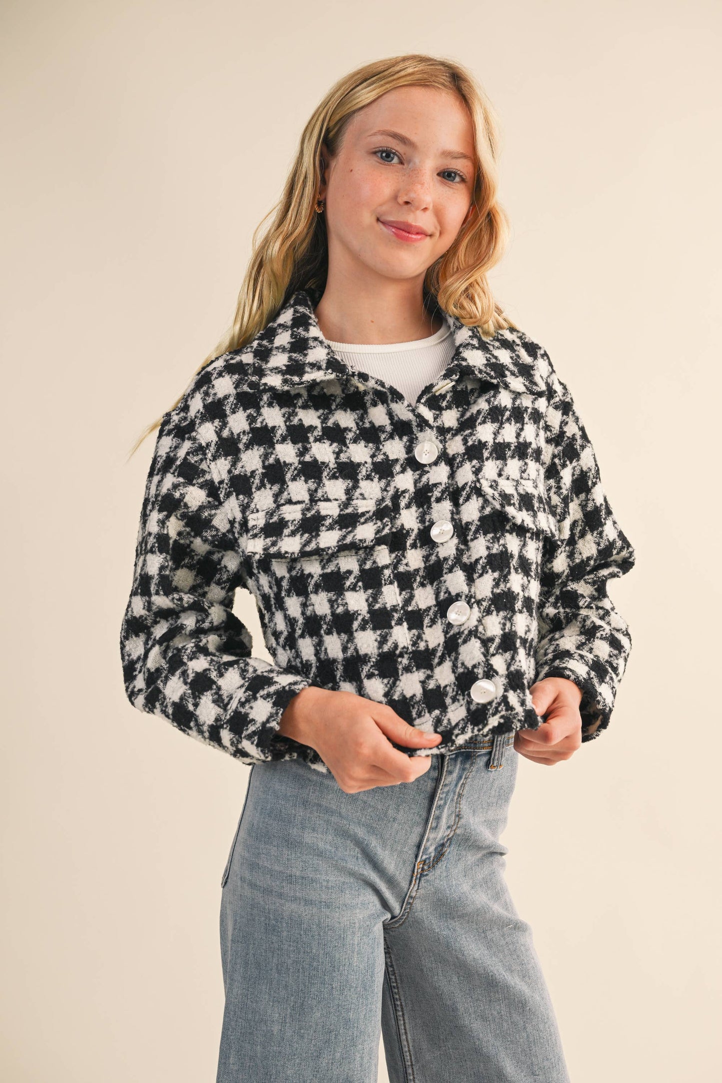 TWEEN Houndstooth Jacket
