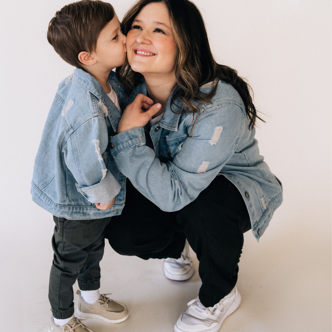 Distressed Denim Jean Jacket - Women