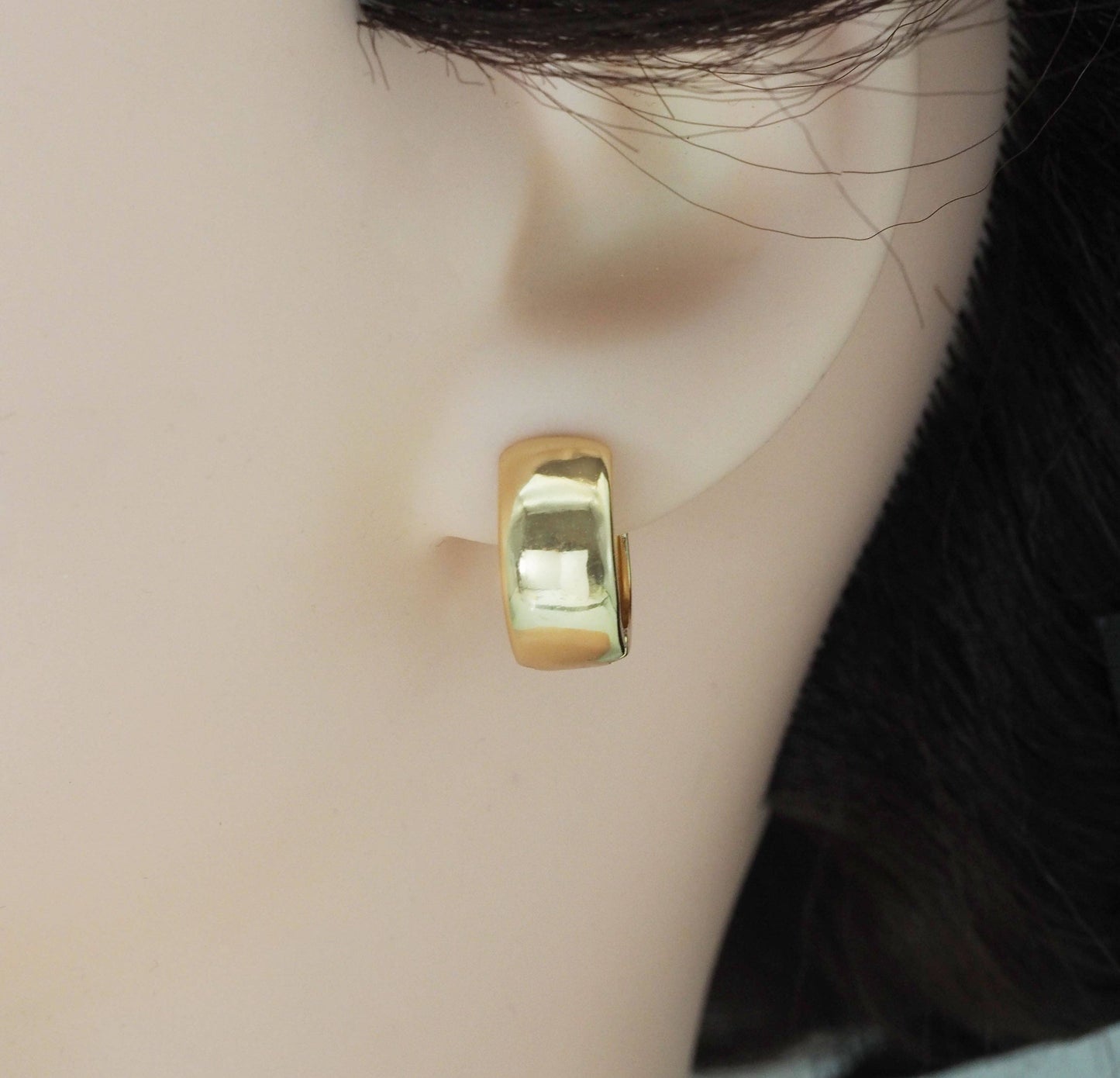 Golden Glow Thick Hoops