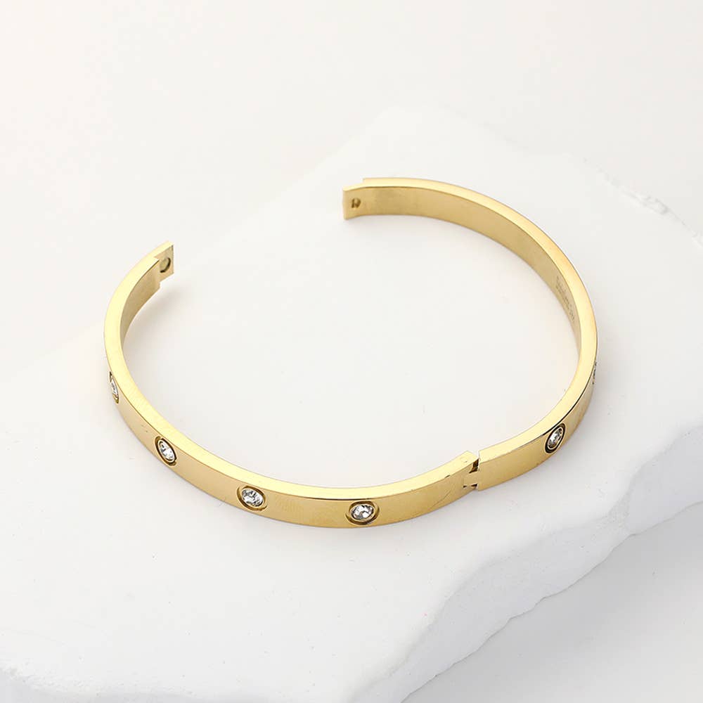Steel Bangle Bracelet