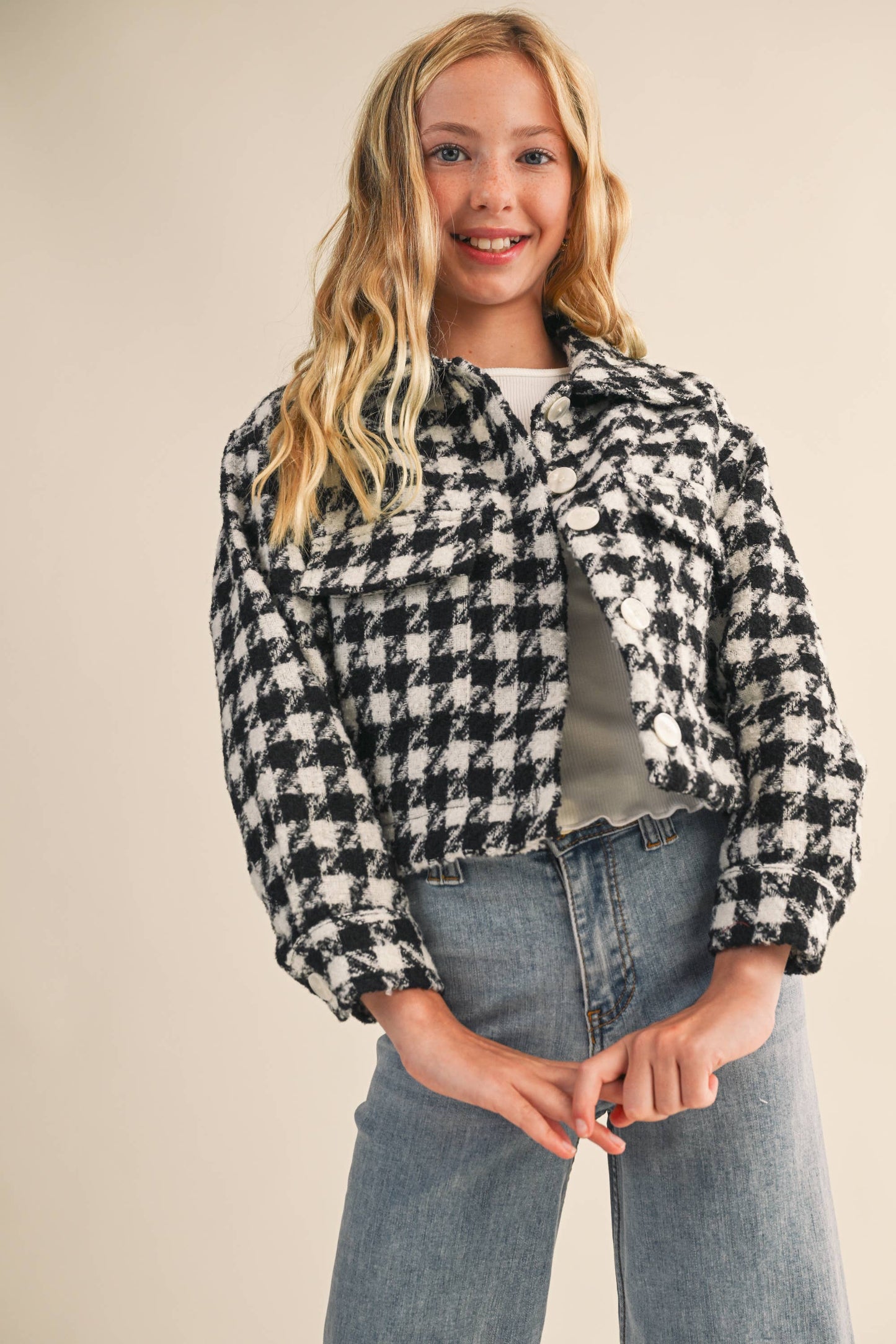TWEEN Houndstooth Jacket
