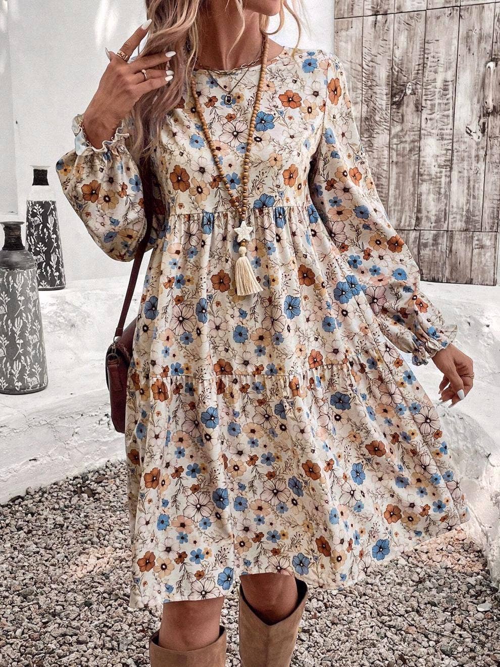 Floral babydoll dress
