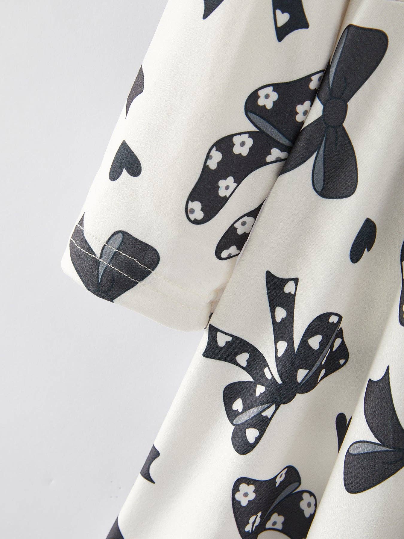Girls' Black Bow Dress