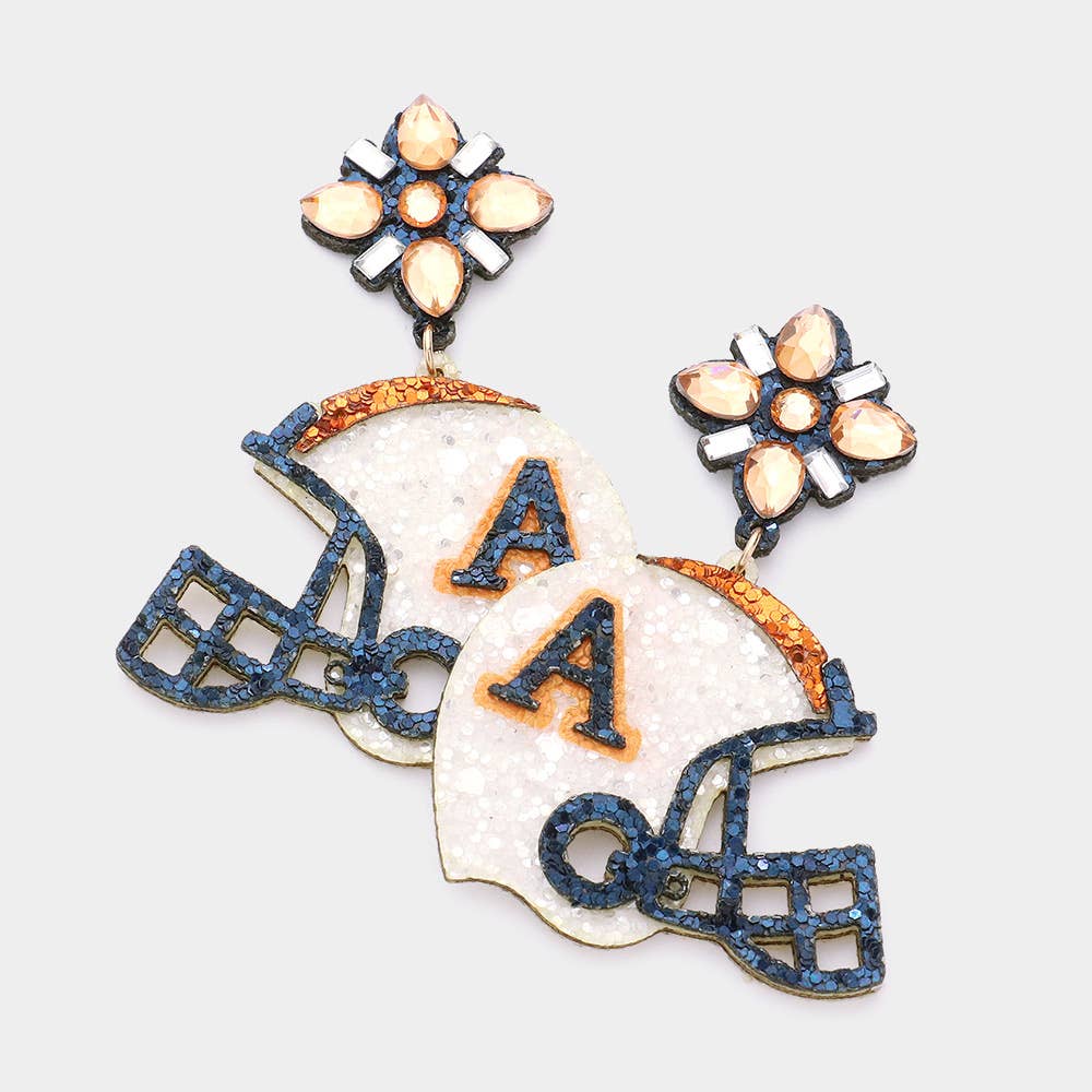 Game Day Helmet Dangle Earrings