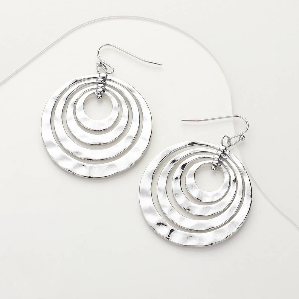 Hammered Metal Earrings