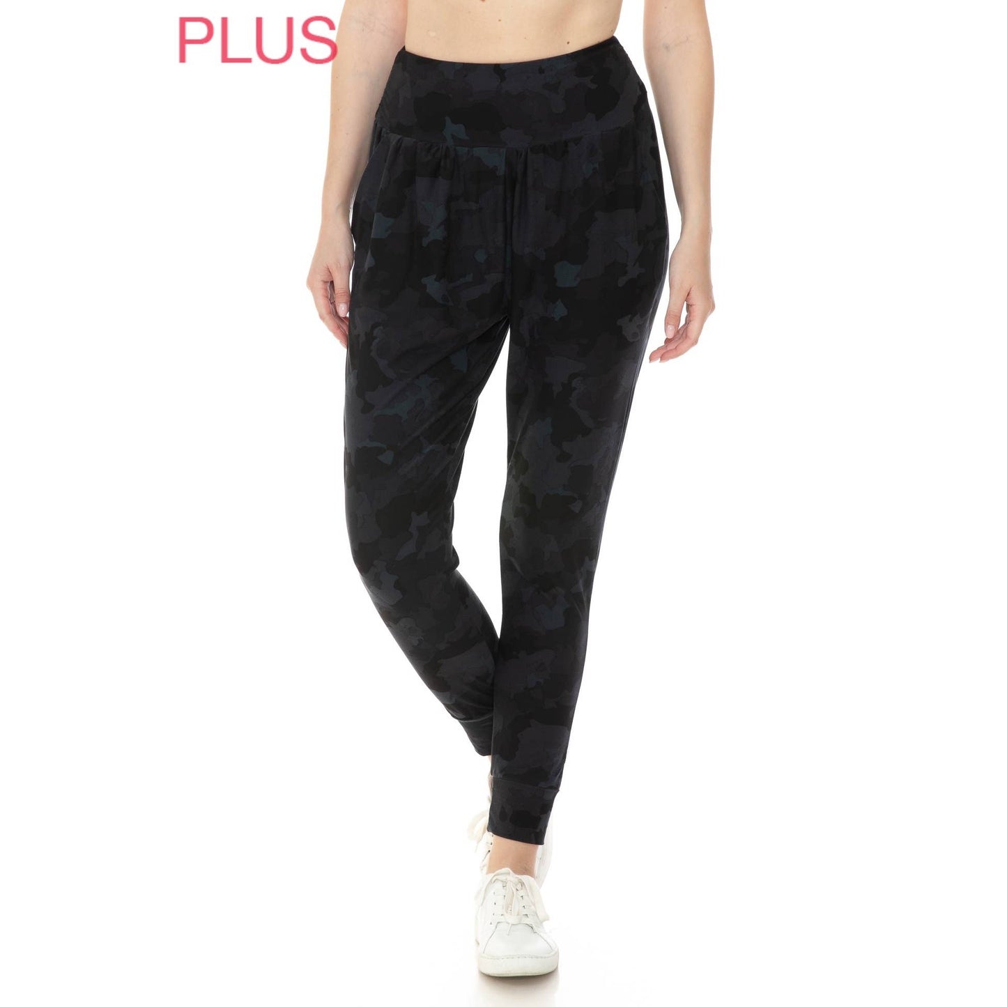 Camo Relaxed Fit Joggers- Plus