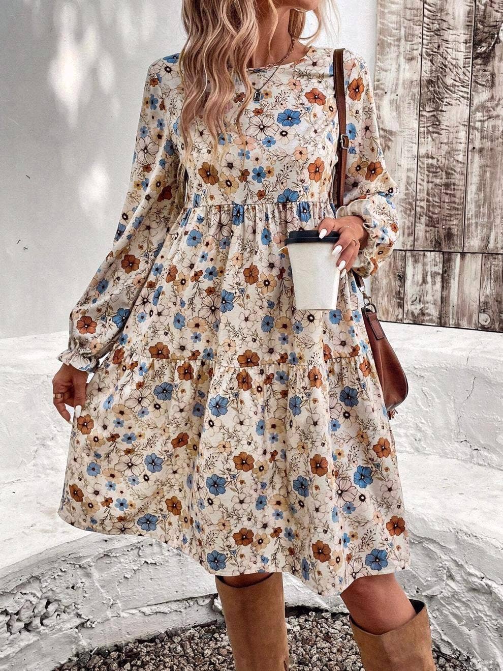Floral babydoll dress
