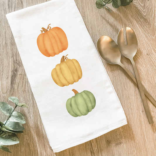 Stacked Pumpkins - Cotton Tea Towel