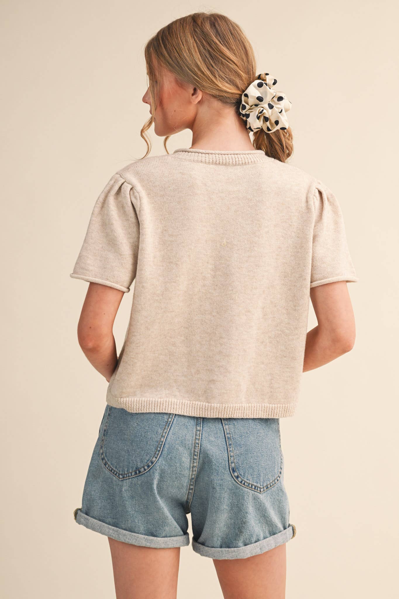 SHORT SLEEVE CARDIGAN