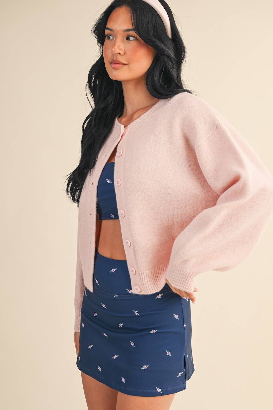 Knit Button Up Cardigan