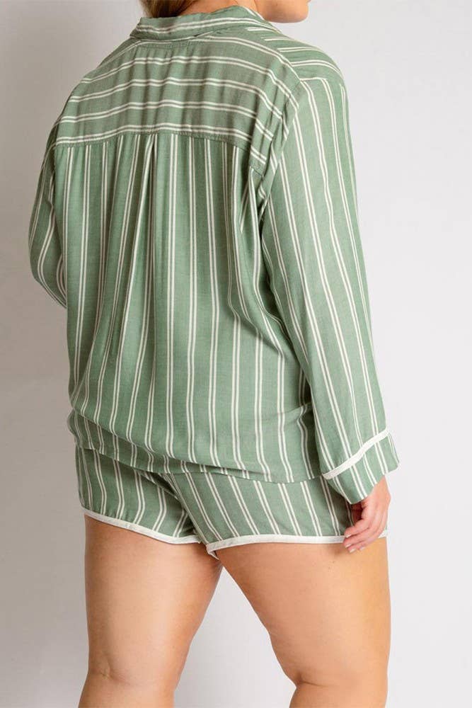 Stripes Short Pajamas Set