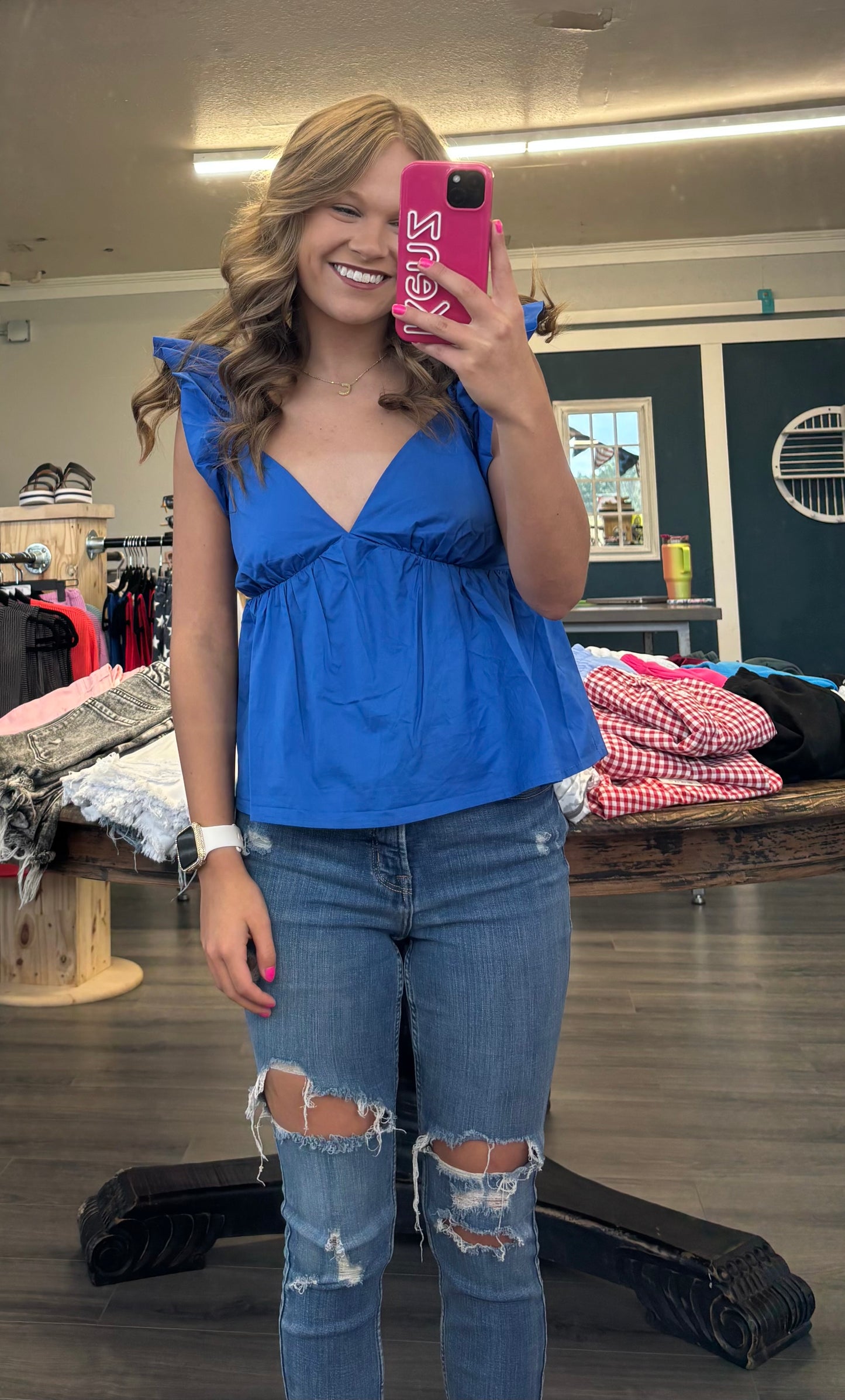 “Tilly”- Tie Back Top