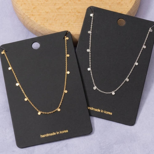 Dainty Mini Disc Necklace