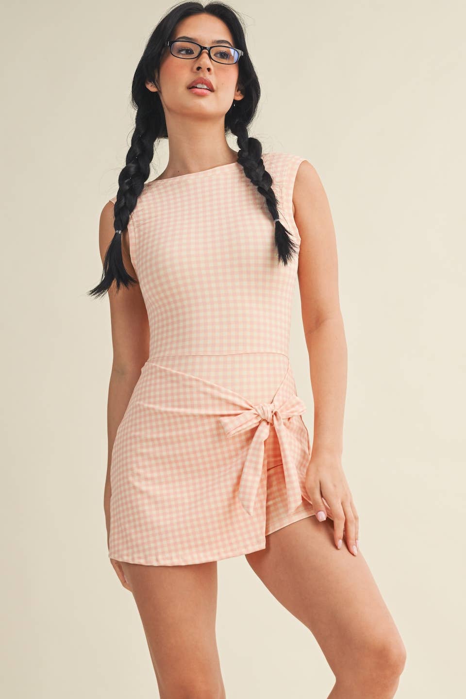 Gingham Wrap Dress