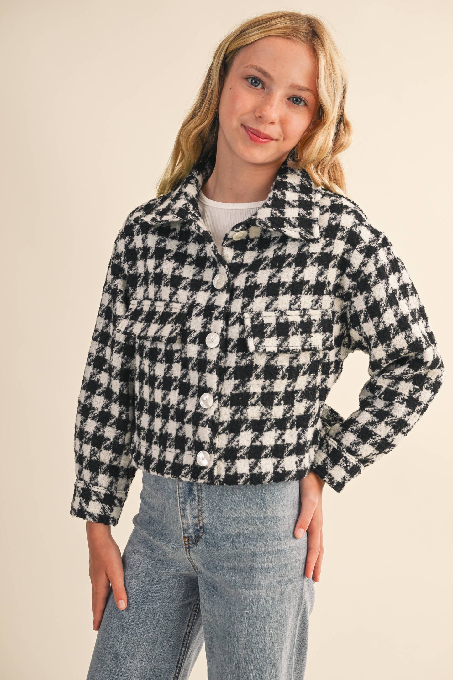 TWEEN Houndstooth Jacket