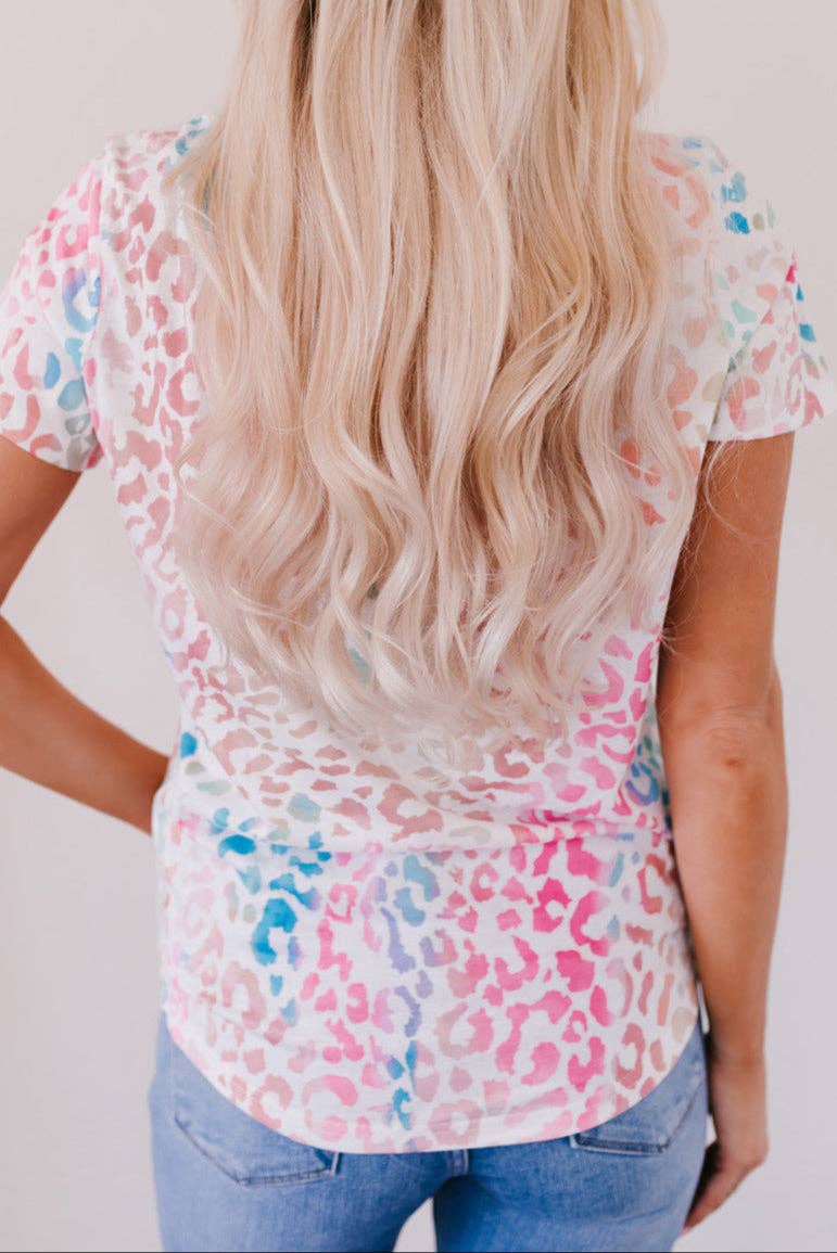Leopard V-Neck Top